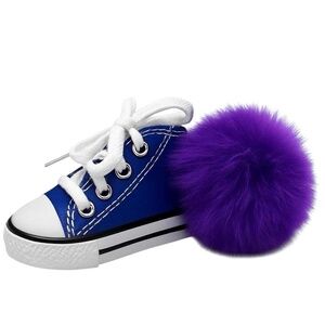 KICKS AND FLUFF KEYCHAIN